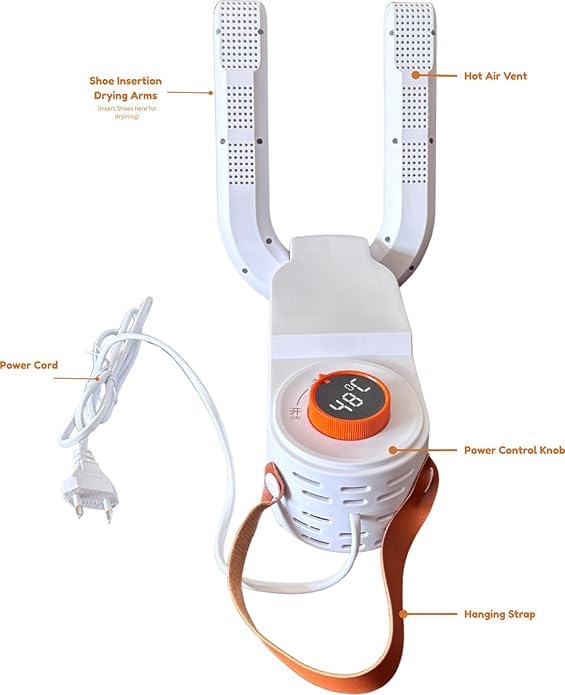 Electric Shoe Dryer & Deodorizer | Fast Drying for Wet Shoes, Boots & Sneakers