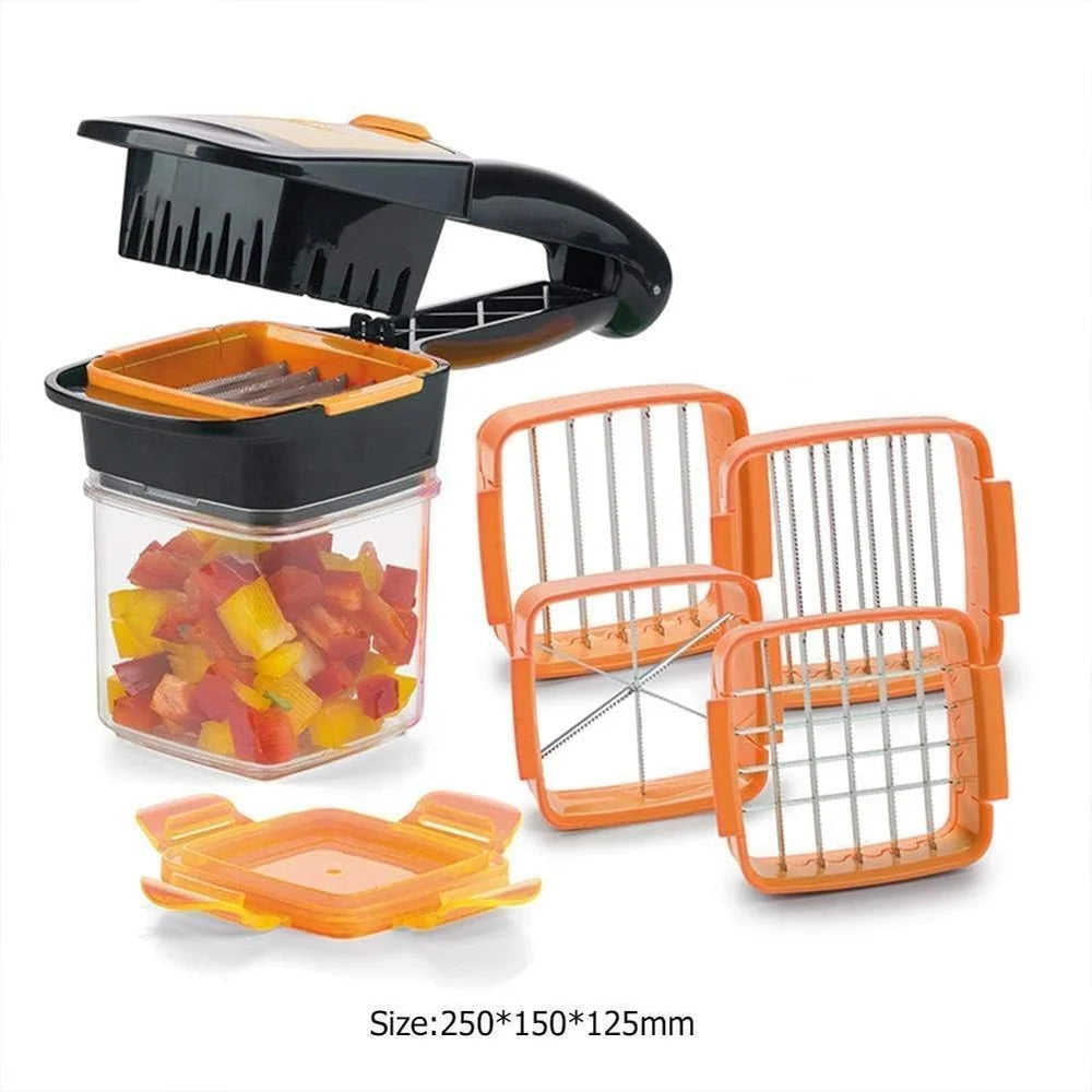 Premium Vegetable Dicer Multi Chopper Set 5 in 1 Cutting Blades