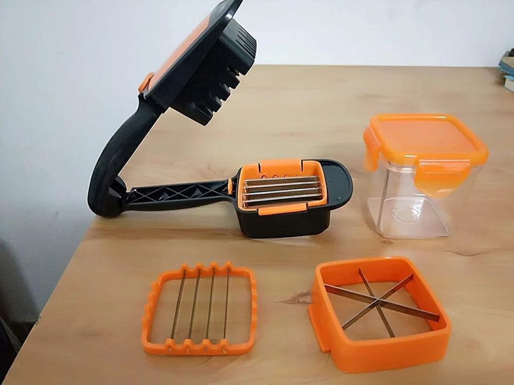 Premium Vegetable Dicer Multi Chopper Set 5 in 1 Cutting Blades