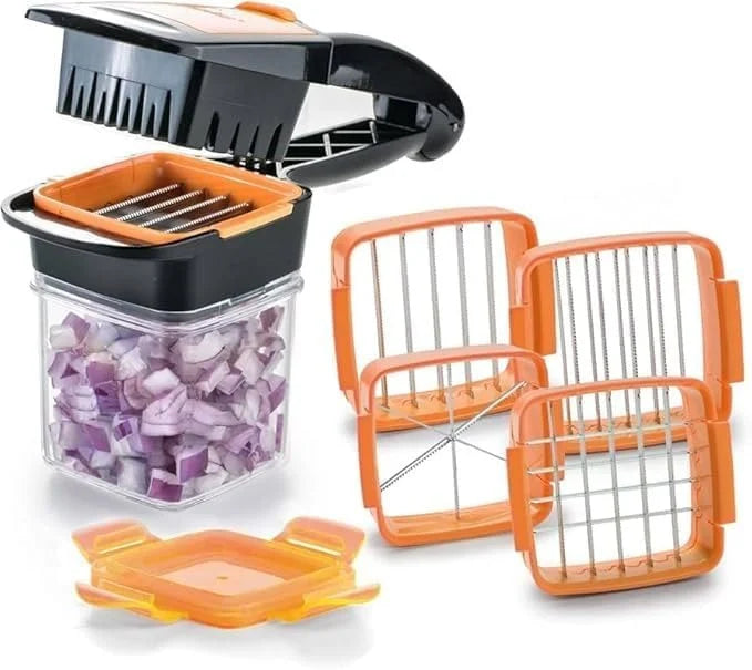 Premium Vegetable Dicer Multi Chopper Set 5 in 1 Cutting Blades